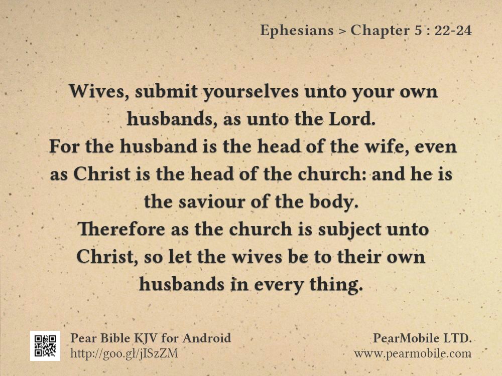 Ephesians, Chapter 5:22-24